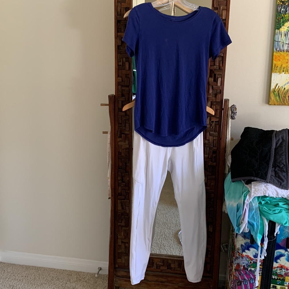 Lululemon white yoga leggings